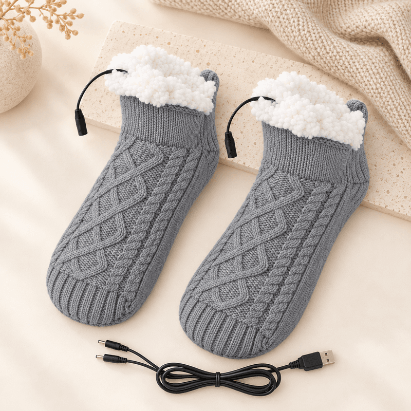 toasty heated socks grey - Toasty Heated Socks | Heated Comfort UK